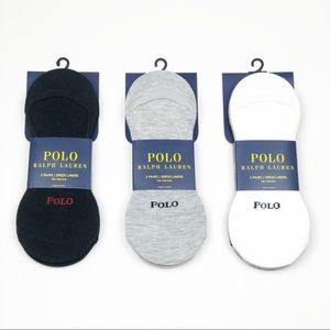 Polo Ralph Lauren No Show Liner Socks - 9 Pair NEW